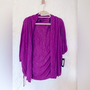 IN studio Women Wrap Purple Medium tags attached